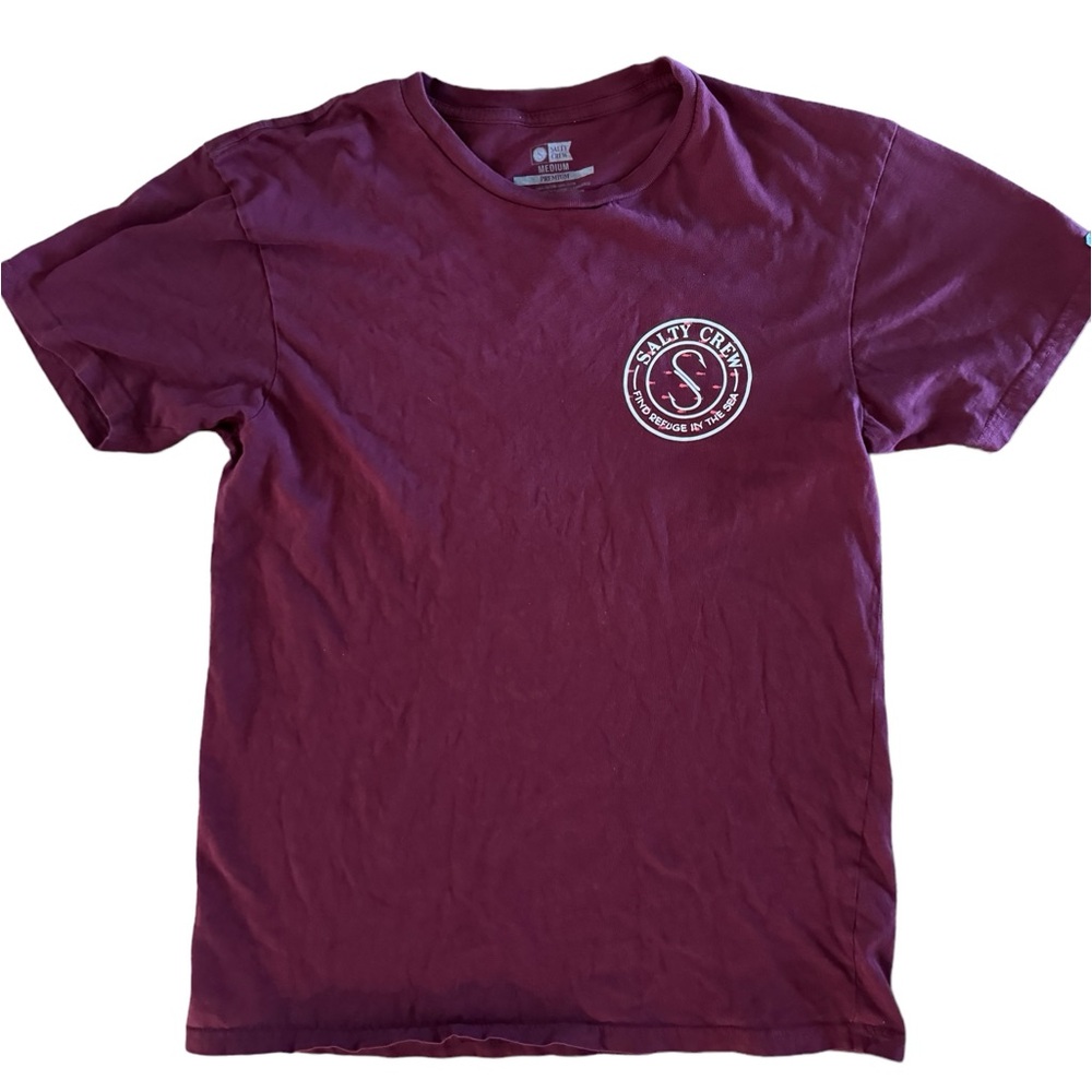Maroon Salty Crew T-shirt